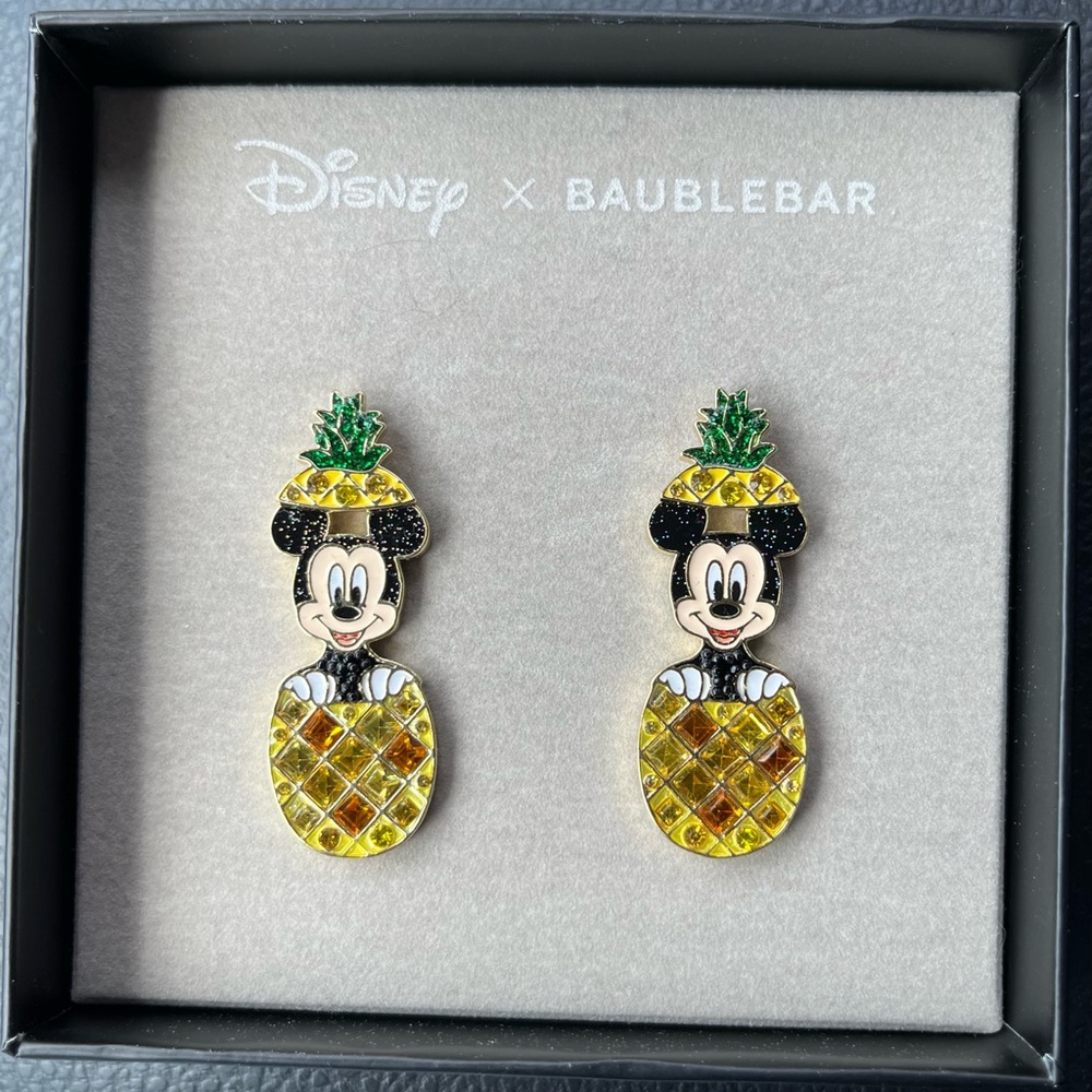 Disney x Baublebar Mickey Pineapple Earrings